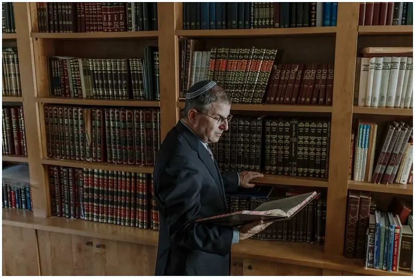 Rabbi Seth Farber at home in Raanana, Israel.