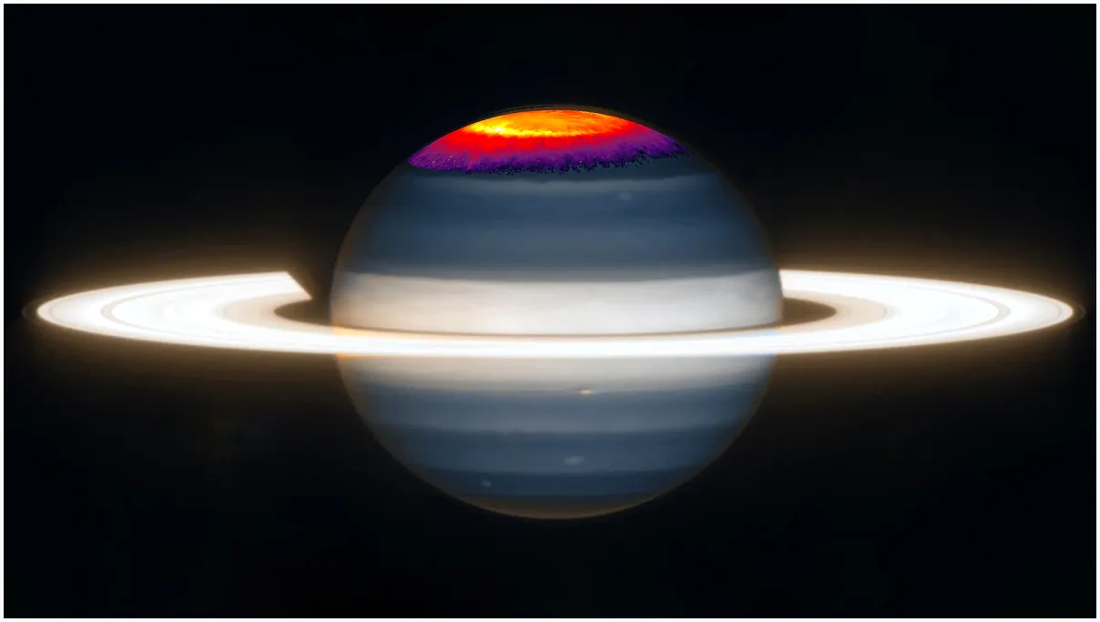 Saturn's Spinning Enigma Solved by James Webb Telescope: A Planetary Heat Engine Revealed